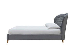 Birlea Elm Warm Stone and Grey Upholstered Fabric Bed 4FT 4FT6 Double 5FT King (5782496346278)