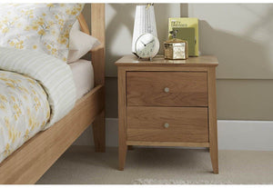 Serene Maiden Oak Wooden Bed 3FT Small Double 4FT6 5FT King 6FT (6678455713966)