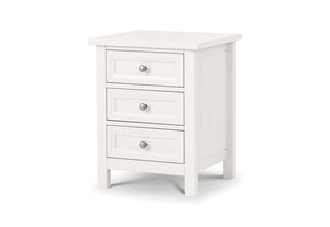 Julian Bowen Maine 3 Drawer Bedside Table/Nightstand/Bedside Cabinet Chest (6563289858222)