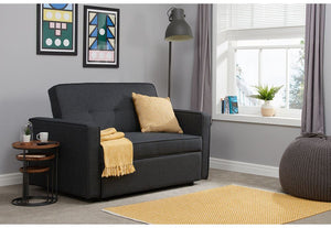Birlea Otto Grey Upholstered Fabric Pull Out and Fold Down Sofa Bed (5596117827750)