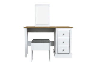 LPD Devon Oak/White, Oak/Charcoal & Oak Dressing Table Set (6169545343150)