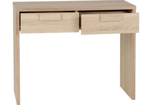 Seconique Cambourne Light Sonoma Solid Oak 2 Drawer Rectangular Dressing Table (5738386915494)