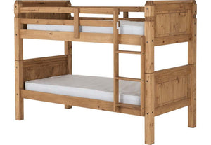 Seconique Corona Distressed Waxed Pine Bunk Bed (5648972054694)
