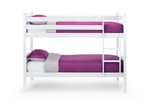 Julian Bowen Bella Anthracite White Solid Pine Wooden Bunk Bed (6679990960302)