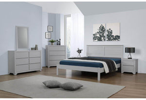 Heartlands Wilmot Grey 2 Drawer Bedside Table/ Nightstand/ Bedside Cabinet (7484203172014)