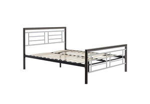 Birlea Montana Chrome & Nickel Steel Metal Bed Frame 4FT6 Double and 5FT King (5597591666854)