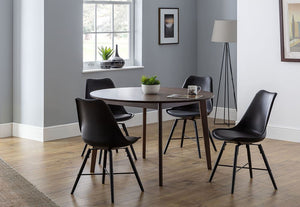 Julian Bowen Farringdon Walnut Circular Dining Table (5801667952806)