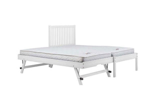 Birlea Buxton Pine & White Wooden Guest Bed w/ Comfort Care Mattress Single (5698005401766)