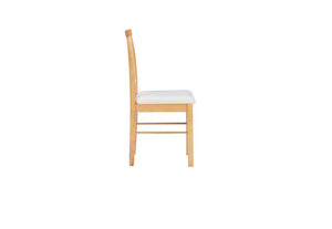 Birlea Drop Leaf Oak Rubberwood Dining Table with 2 Dining Chairs (5596122054822)
