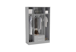 OSD Lynx High Gloss Grey Wardrobe (7582012539054)