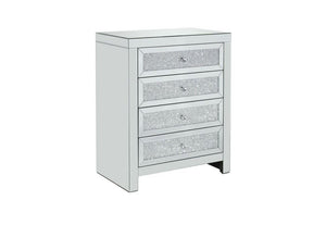 Birlea Vienna Mirrored Glass with Crystal 4 Drawer Chest and 6 Drawer Chest (5600490029222)