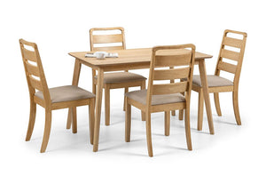 Julian Bowen Boden Light Oak Rectangular Dining Table (6710554689710)