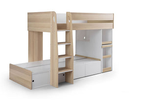 Julian Bowen Eclipse Oak and White Bunk Bed (5638984859814)