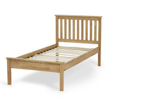 Serene Heather Honey Oak Opal White Hevea Wooden Bed 3FT 4FT Double 5FT 6FT (6677561901230)