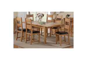 OSD Breda Solid Oak Black PU Dining Chair (7622606848174)