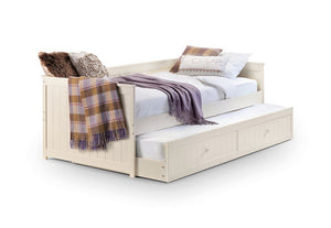 Julian Bowen Jessica Stone White Underbed Trundle Guest Bed w/ Premier Mattress (6570297884846)