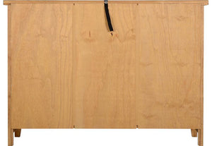 Seconique Salvador Distressed Waxed Pine Tile Top 3 Door Sideboard (5759370330278)