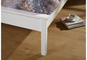 Serene Heather Honey Oak Opal White Hevea Wooden Bed 3FT 4FT Double 5FT 6FT (6677561901230)