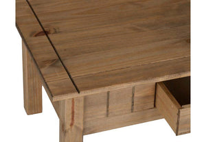 Seconique Panama Natural Wax 1 Drawer Coffee Table (5754545471654)