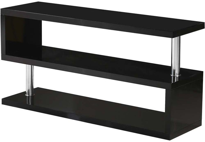 Seconique Charisma Black, Grey, White and Light Sonoma Oak with Chrome TV Stand