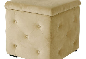 LPD Furniture Valentina Charcoal, Beige & Silver Fabric Storage Box (6168020222126)