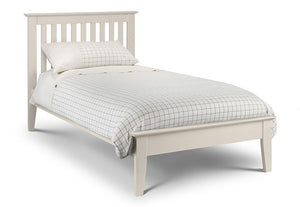 Julian Bowen Salerno Oak,Ivory & Oak, Ivory Wooden Bed Single 4FT6 Double King (5644983500966)