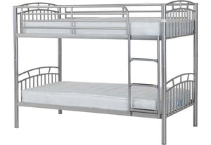 Seconique Ventura Black & Silver Bunk Bed (6976477757614)