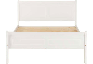 Seconique Georgia White Wooden Bed 3FT Single 4FT6 Double 5FT King Size (5674774659238)