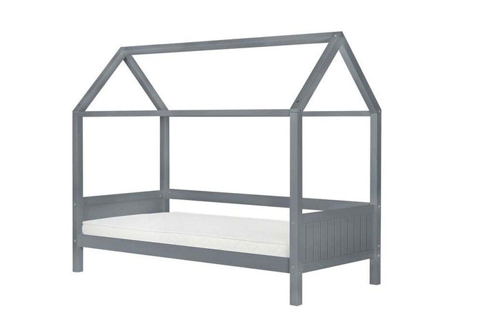 Birlea Home Grey and White Solid Pine Wooden Bed 3FT Single - 90cm