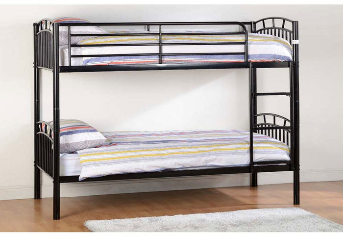 Seconique Ventura Black & Silver Bunk Bed