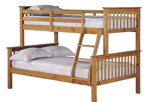 LPD Otto Navy Blue Off White Pine Wooden Triple Bunk Bed (6169641713838)