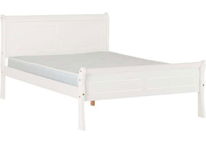 Seconique Georgia White Wooden Bed 3FT Single 4FT6 Double 5FT King Size (5674774659238)