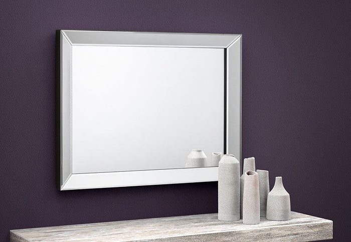 Julian Bowen Soprano Clera Glass Rectangular Wall Mirror