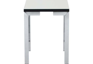 Seconique Valencia Mirrored Black Trim Side Table (5759405523110)