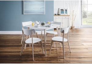 Julian Bowen Casa Matt White Square Dining Table (5801753444518)