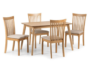 Julian Bowen Boden Light Oak Rectangular Dining Table (6710554689710)