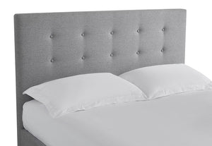 LPD Furniture Mayfair Grey Fabric TV Bed 4F6 Double 5FT King Size (6157000540334)