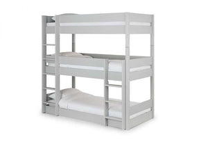 Julian Bowen Trio Grey Anthracite Surf White Triple Sleeper Bunk Bed (6976281116846)