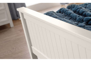 Julian Bowen Maine Surf White Dove Grey Wooden Bed Single 4FT6 Double 5FT King (5641720332454)