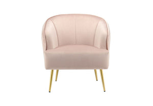 Birlea Bella 2 Seater and 1 Seater Blush Pink Upholstered Fabric Sofa (5600596459686)