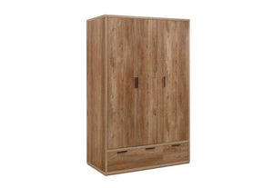 Birlea Stockwell Rustic Oak Effect 2 Door 1 Drawer and 3 Door 2 Drawer Wardrobe (5600550715558)
