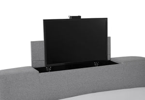 LPD Furniture Mayfair Grey Fabric TV Bed 4F6 Double 5FT King Size (6157000540334)