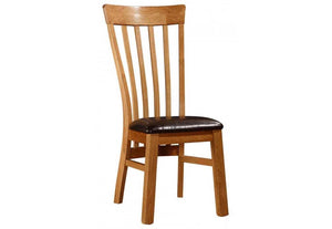 OSD Abakan Solid Oak Natural Brown PU Dining Chair (7622601474222)