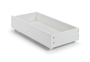 Julian Bowen Manhattan White Wooden Bookcase Bed with Underbed Drw 3FT Single (6570336092334)