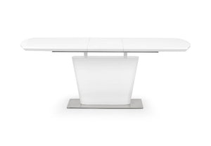 Julian Bowen Como White High Gloss Extending Dining Table (5801757606054)