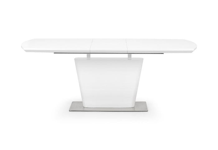 Julian Bowen Como White High Gloss Extending Dining Table