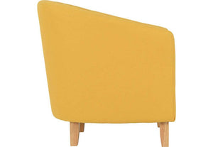 Seconique Tempo Dark Brown,Grey,Mustard,Petrol Blue, Red & Sand Fabric Tub Chair (5727871467686)