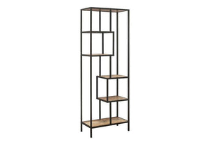 Birlea Urban Rustic Wood Effect with Black Metal Frame Tall Shelving Unit (5596190507174)