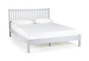 Serene Mya Honey Oak Opal White Hevea Wooden Bed 3FT Small Double 4FT6 5FT 6FT (6677588967598)