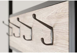 Seconique Warwick Oak Effect Veneer with Black Hall Tree (5759410765990)